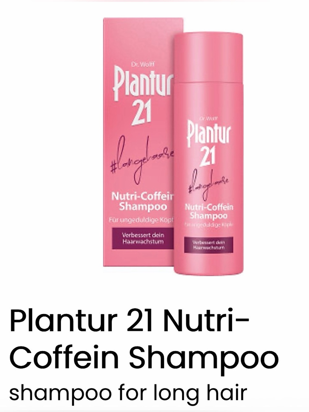 21 Nutri-Coffein Shampoo - Dr Wolff NEW PC